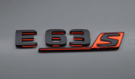 Mercedes E63s Rear Badge — Badge Studio