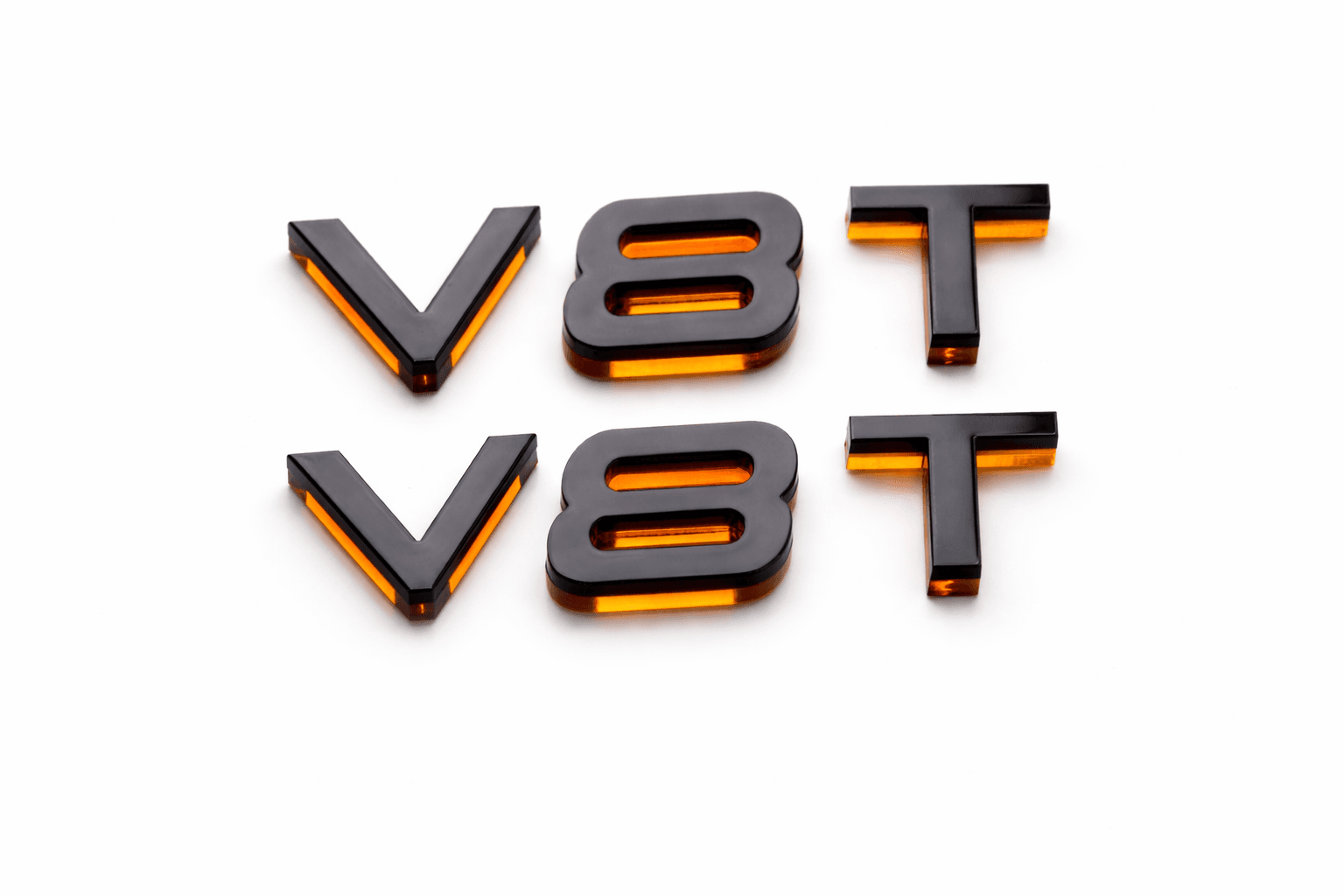 Audi V8T Fender Badges (x2) — Badge Studio